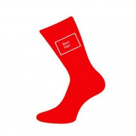 Wedding Socks Red - Best Man